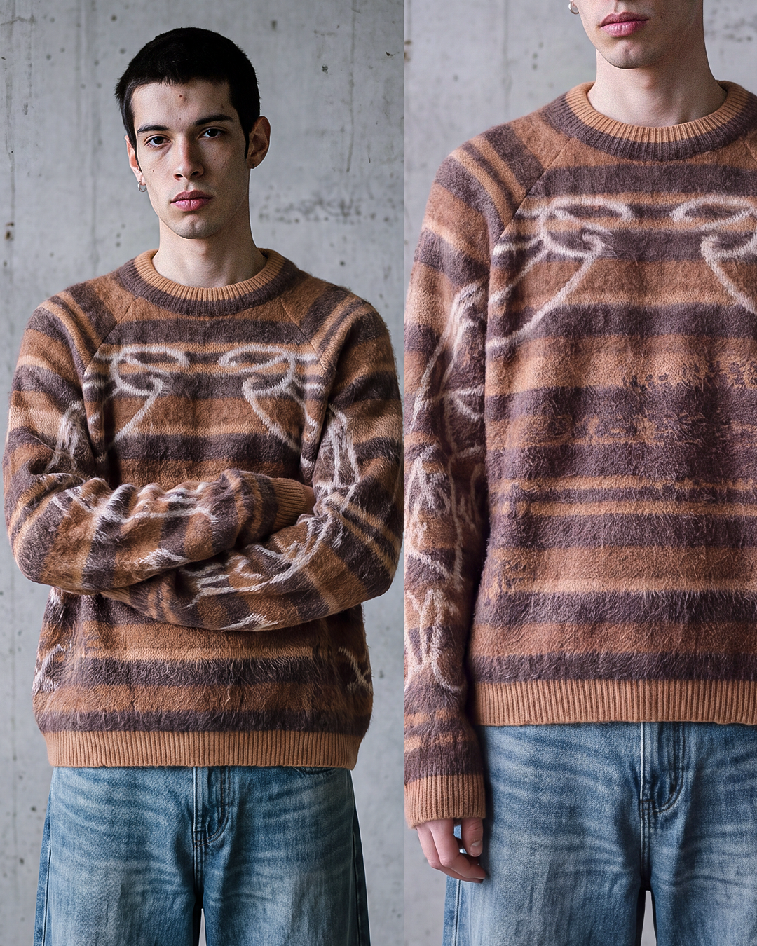 MACADAMIA STRIPES KNIT