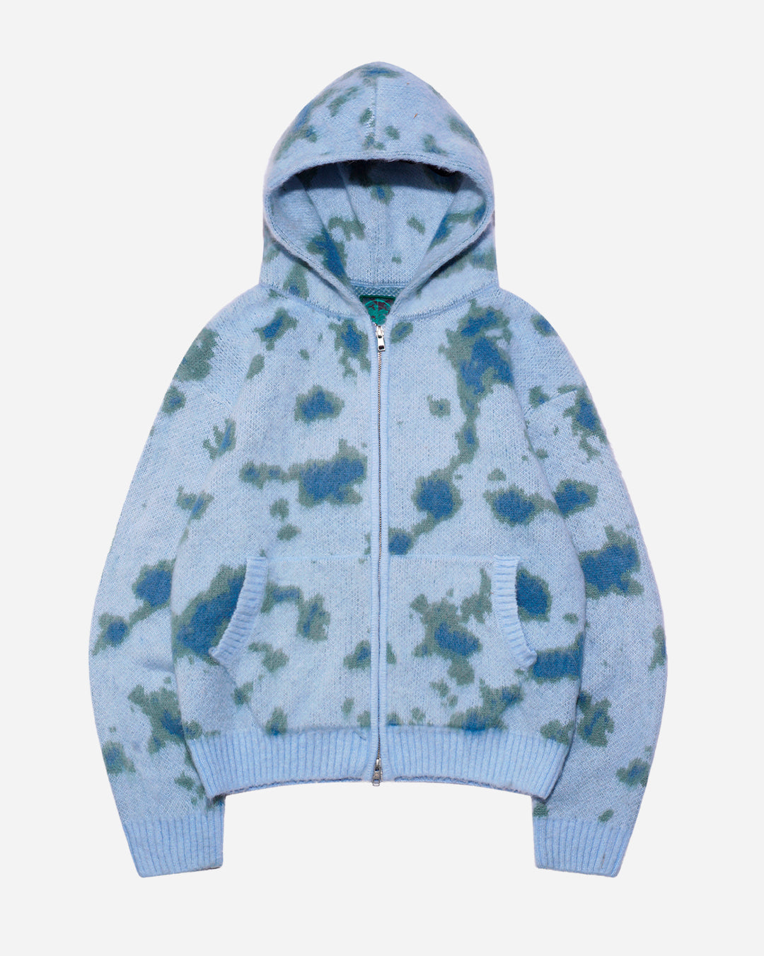 AQUA KNITTED ZIP