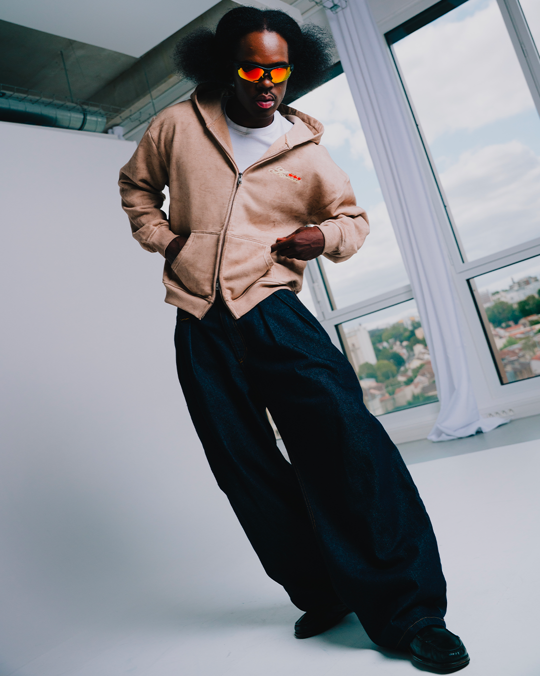 HAZELNUT ZIP-HOODIE