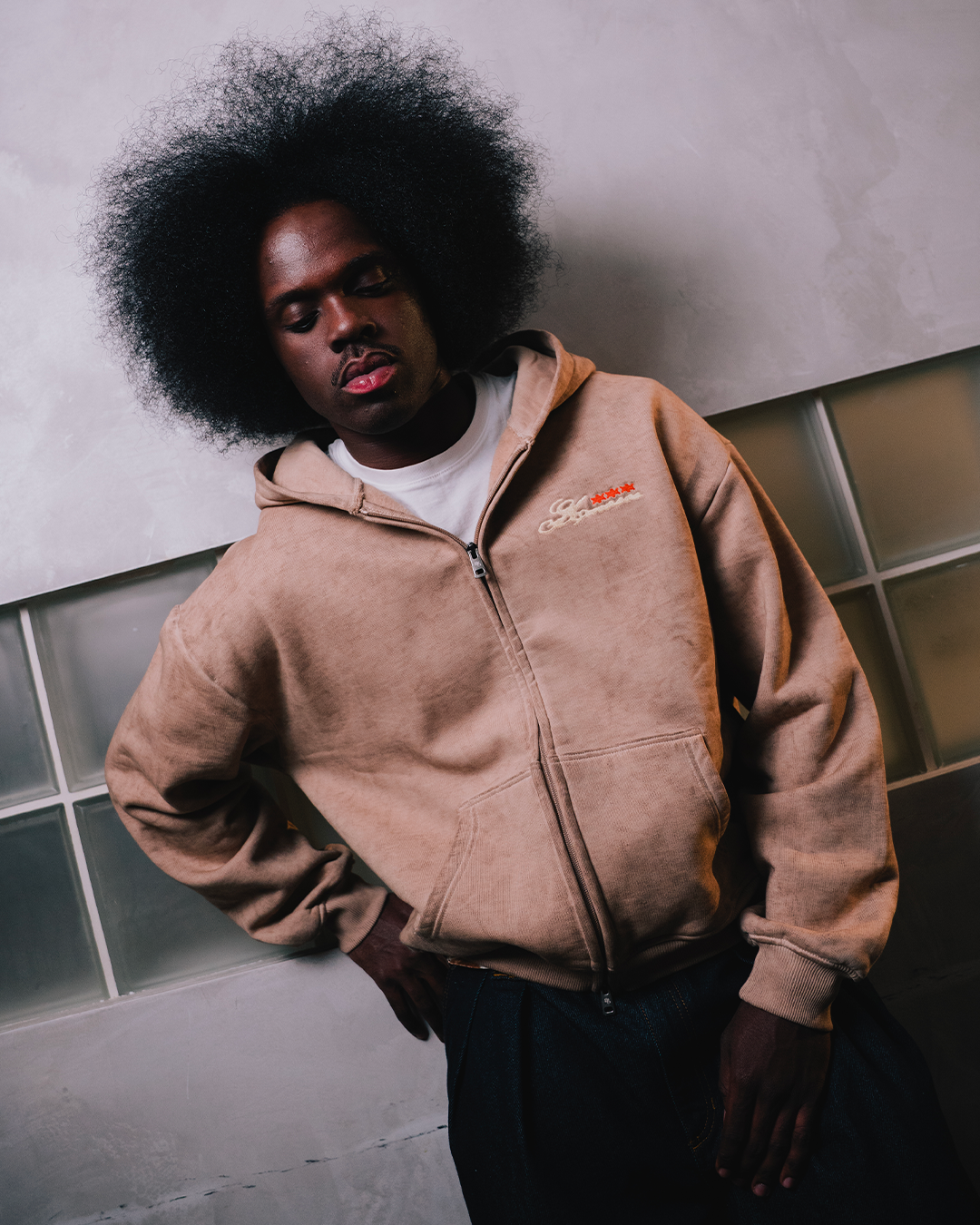 HAZELNUT ZIP-HOODIE