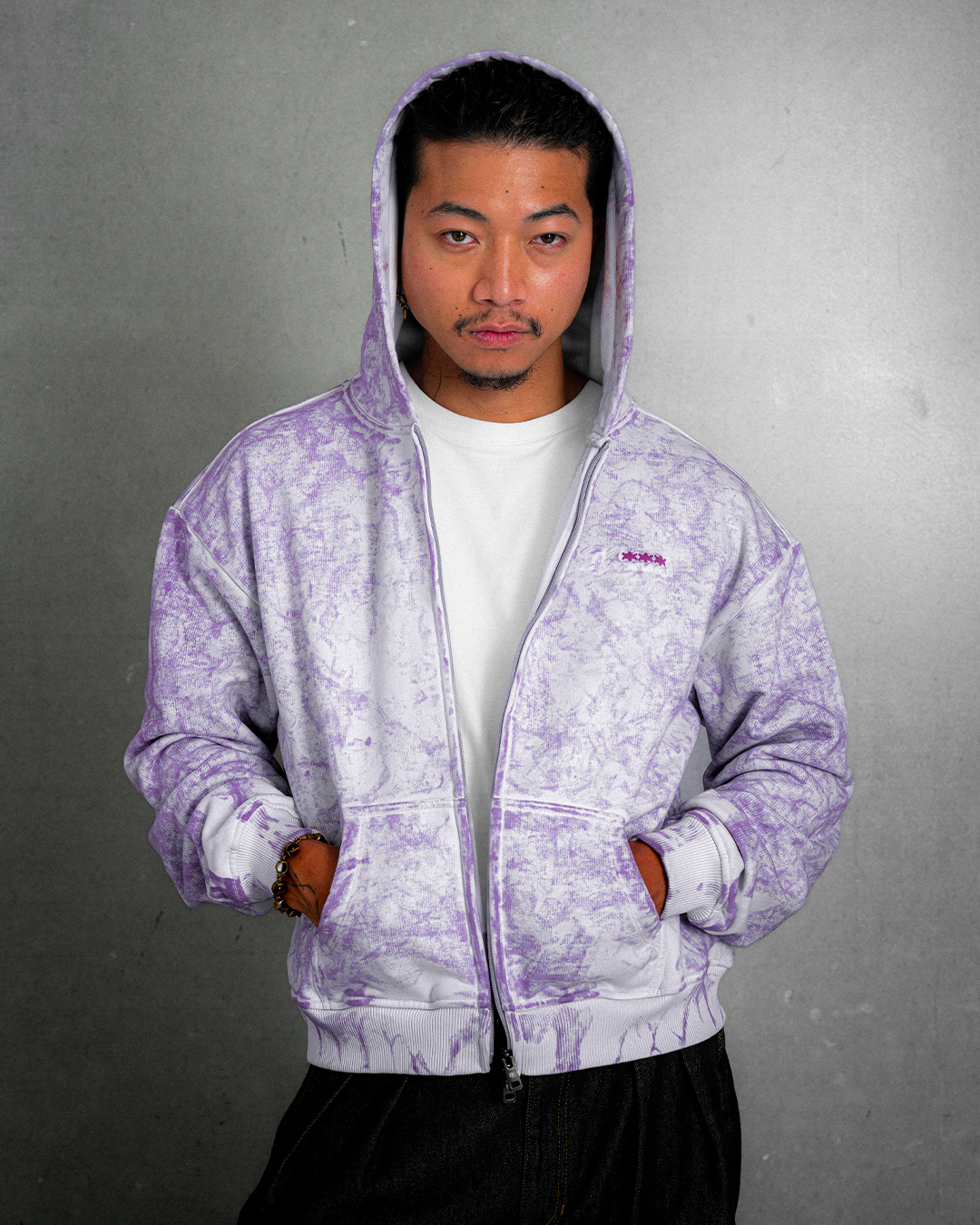 LAVENDER ZIP-HOODIE