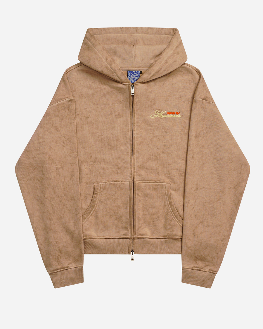 HAZELNUT ZIP-HOODIE