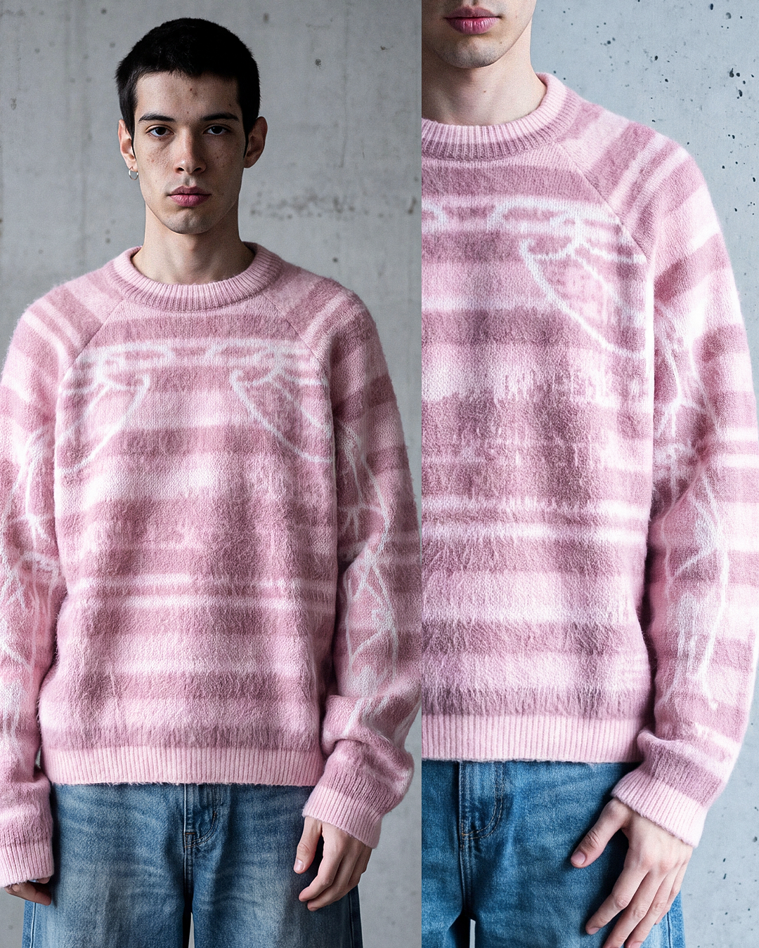 BUBBLEGUM STRIPES KNIT